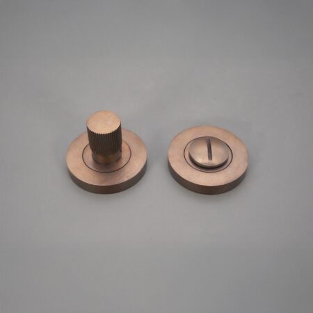 Linear Knurlmond Thumb Turn & Release Matt Antique - Image 3