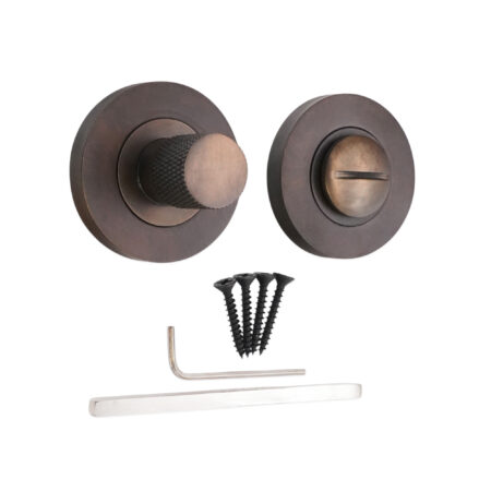 Spira Brass Jewel Knurlmond Thumb Turn & Release Matt Antique - Image 2