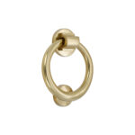 Spira Brass Polished Brass Ring Door Knocker 110mm Front Door Knocker