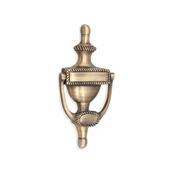 Spira Brass Antique Brass Georgian Door Knocker 150mm Front Door Knocker