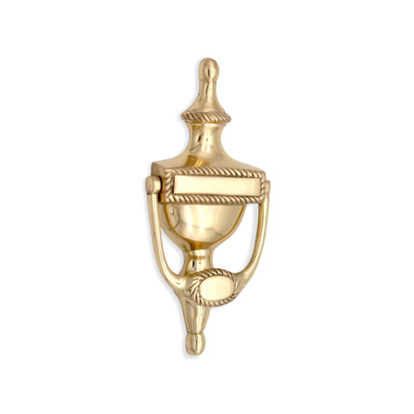 Spira Brass Polished Brass Georgian Door Knocker 150mm Front Door Knocker