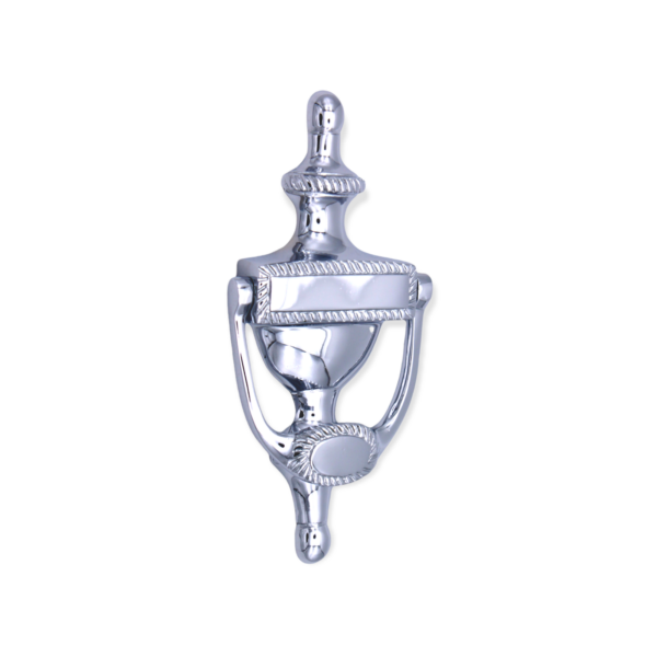 Spira Brass Polished Chrome Georgian Door Knocker 150mm Front Door Knocker