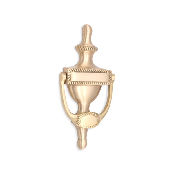 Spira Brass Satin Brass Georgian Door Knocker 150mm Front Door Knocker
