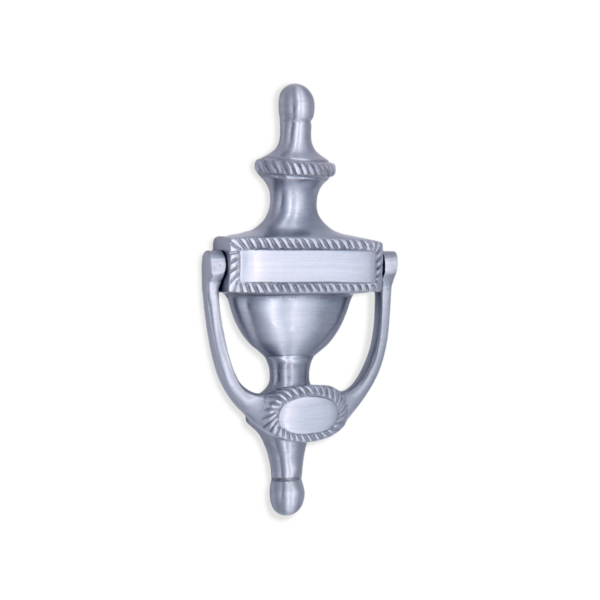 Spira Brass Satin Chrome Georgian Door Knocker 150mm Front Door Knocker