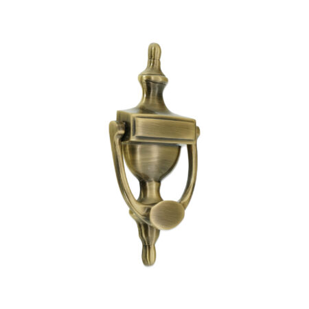 Spira Brass Antique Brass Victorian Door Knocker 150mm Front Door Knocker