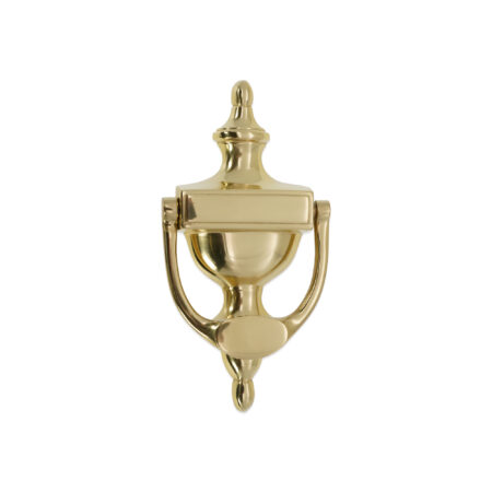 Spira Brass Polished Brass Victorian Door Knocker 150mm Front Door Knocker