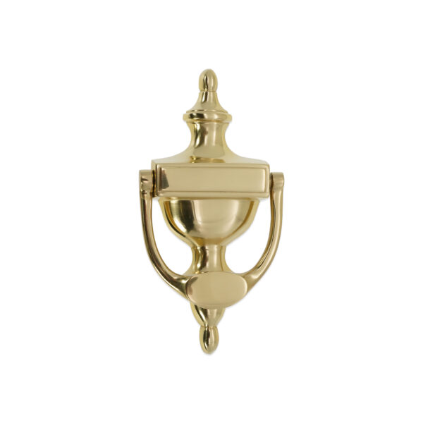 Spira Brass Polished Brass Victorian Door Knocker 150mm Front Door Knocker