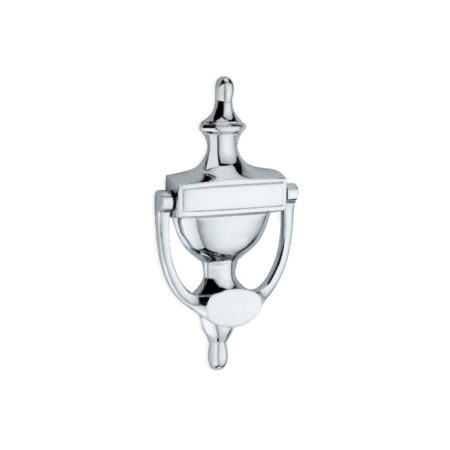 Spira Brass Polished Chrome Victorian Door Knocker 150mm Front Door Knocker