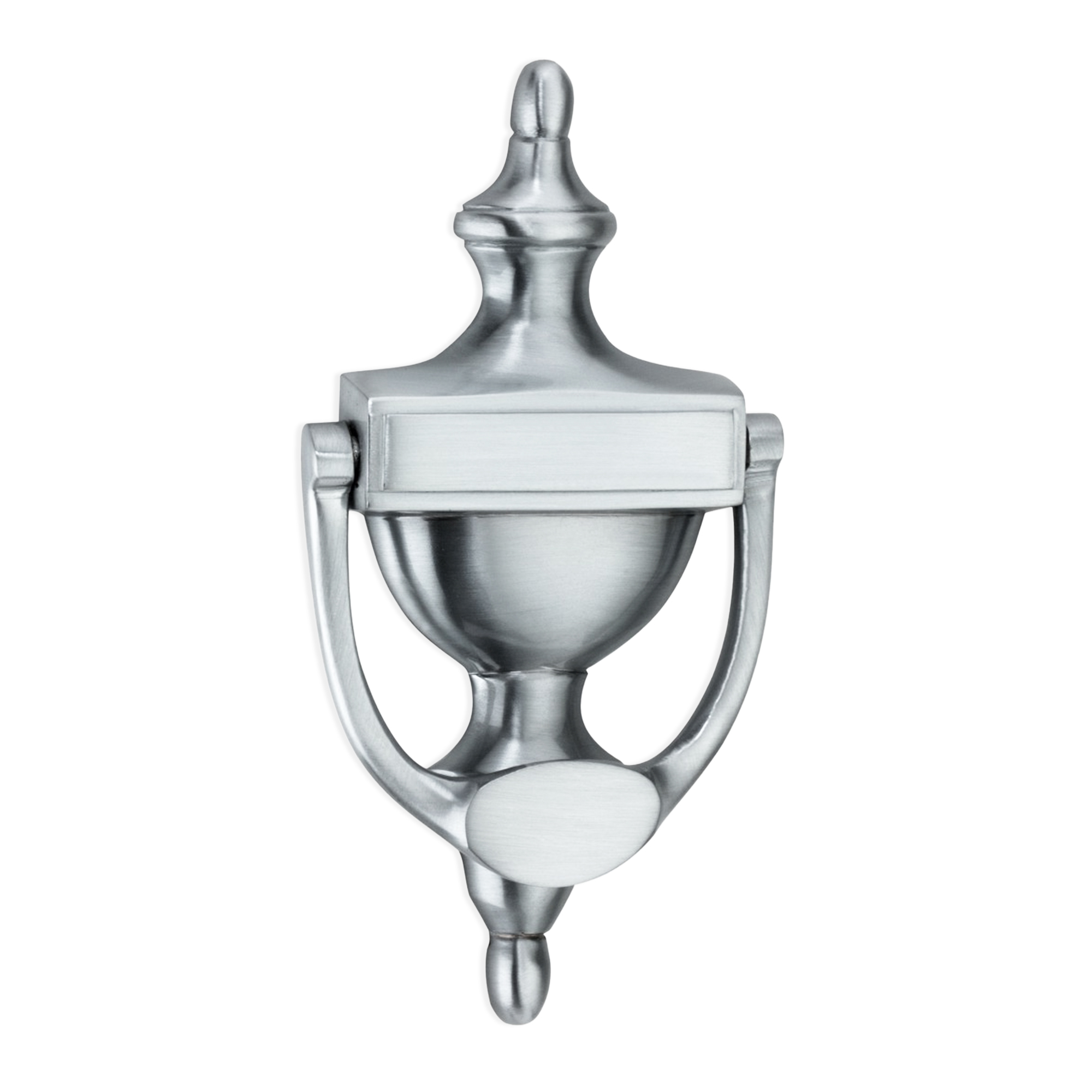 SB4106SC_1.jpg Spira Brass Satin Chrome Victorian Door Knocker 150mm Front Door Knocker - Image 1