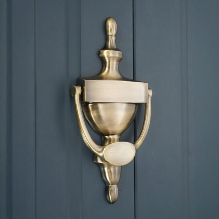 Spira Brass Antique Brass Victorian Door Knocker 200mm Front Door Knocker - Image 3