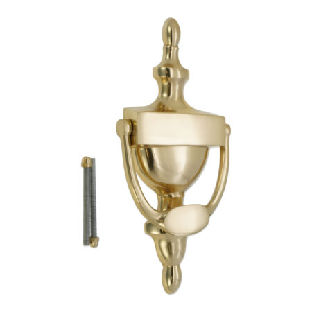 Spira Brass Polished Brass Victorian Door Knocker 200mm Front Door Knocker - Image 4