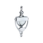 Spira Brass Polished Chrome Victorian Door Knocker 200mm Front Door Knocker