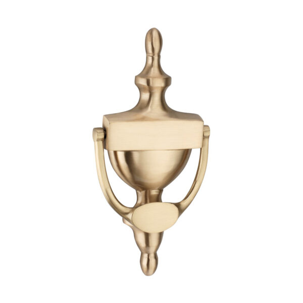 Spira Brass Satin Brass Victorian Door Knocker 200mm Front Door Knocker