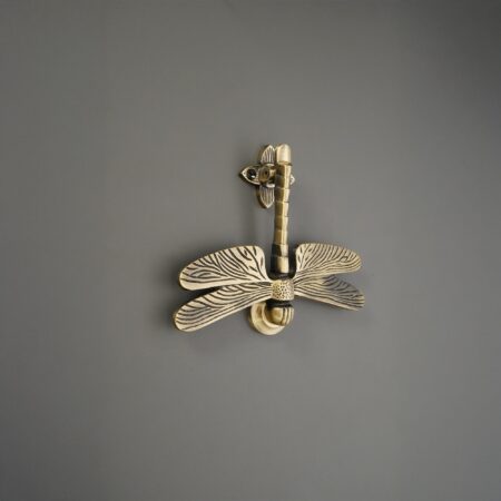 Spira Brass Brass Dragonfly Door Knocker Antique Front Door Knocker - Image 3