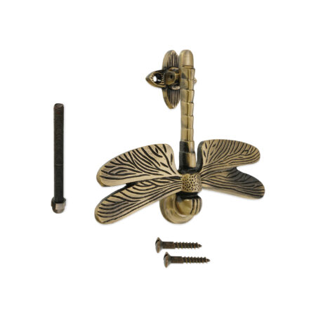 Spira Brass Brass Dragonfly Door Knocker Antique Front Door Knocker - Image 4