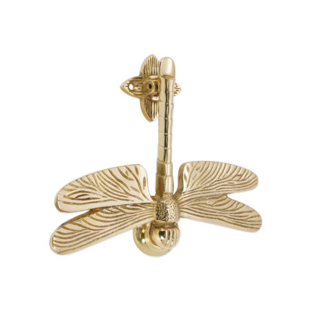 Spira Brass Polished Brass Dragonfly Door Knocker Front Door Knocker