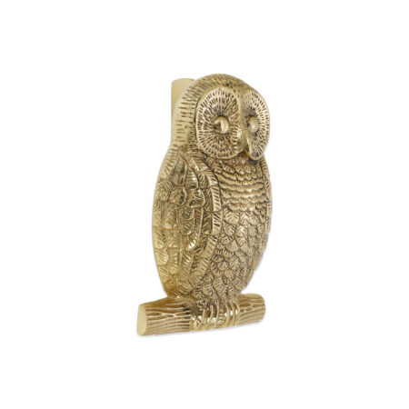 Spira Brass Polished Brass Owl Door Knocker Front Door Knocker