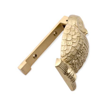 Spira Brass Satin Brass Owl Door Knocker Front Door Knocker - Image 2