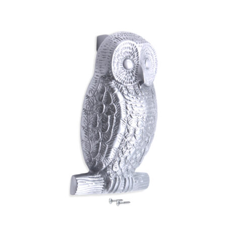 Spira Brass Satin Chrome Owl Door Knocker Front Door Knocker - Image 4