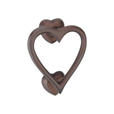 Spira Brass Brass Heart Door Knocker Aged Bronze Front Door Knocker