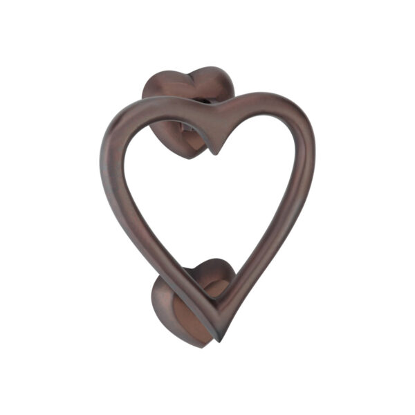 Spira Brass Brass Heart Door Knocker Aged Bronze Front Door Knocker
