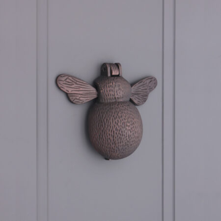 Spira Brass Brass Bumble Bee Door Knocker Aged Bronze Front Door Knocker - Image 3