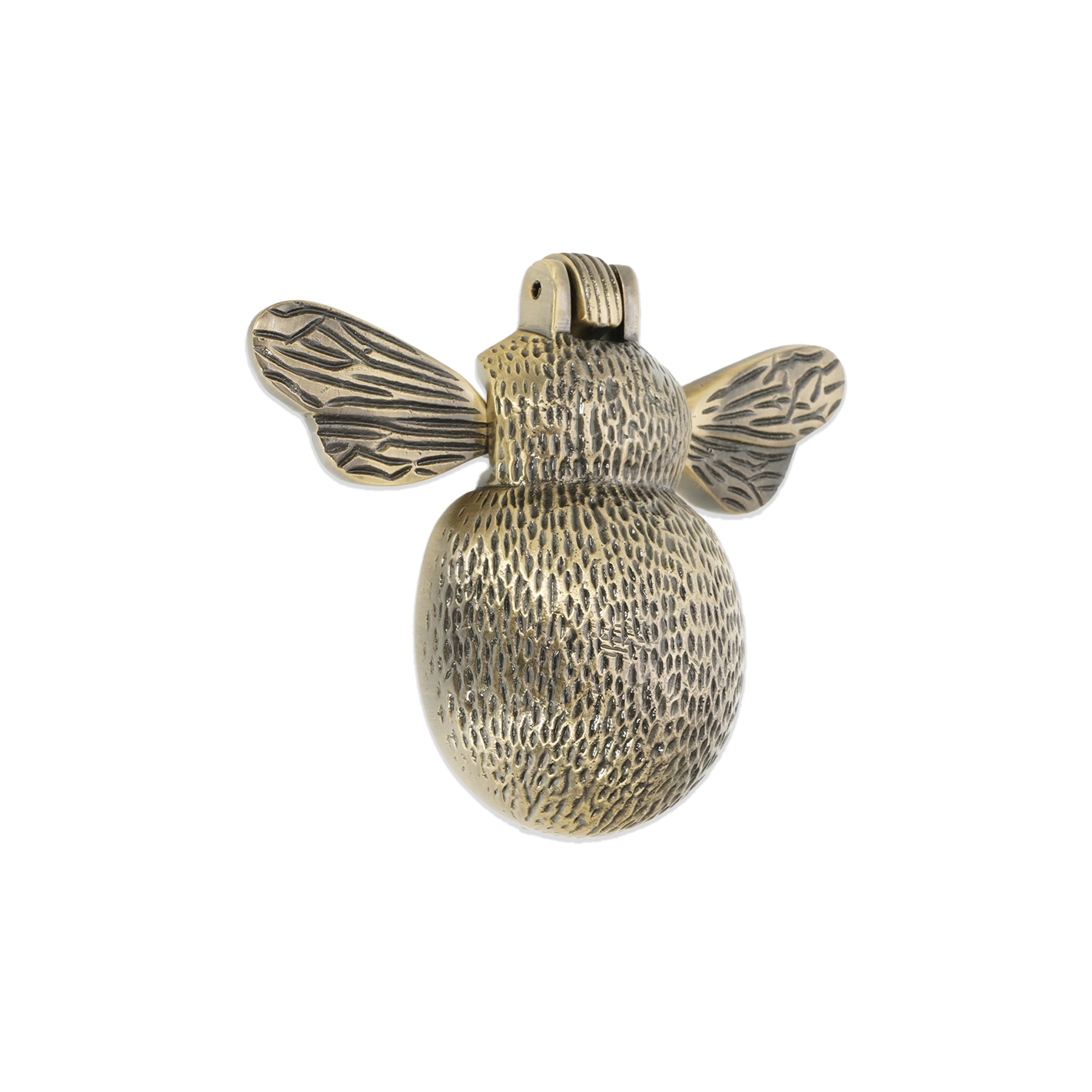 SB4111ANT_1.jpg Spira Brass Antique Brass Bumble Bee Door Knocker Front Door Knocker - Image 1