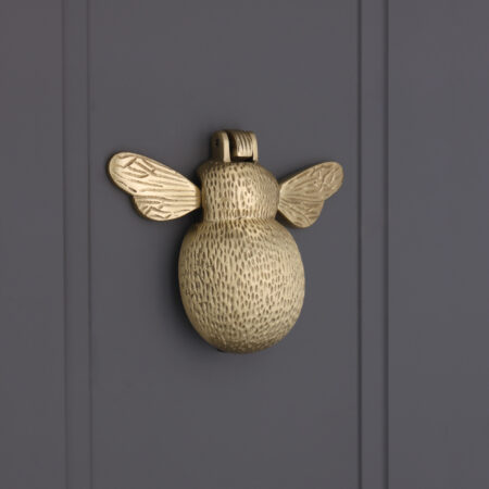Spira Brass Satin Brass Bumble Bee Door Knocker Front Door Knocker - Image 3