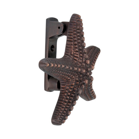 Spira Brass Brass Starfish Door Knocker Aged Bronze Front Door Knocker - Image 4