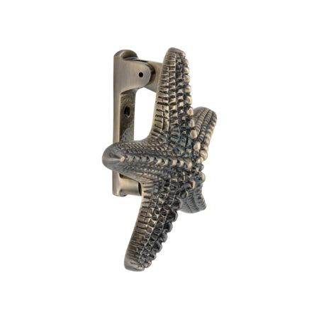 Spira Brass Antique Brass Starfish Door Knocker Front Door Knocker - Image 4