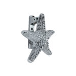 Spira Brass Polished Chrome Starfish Door Knocker Front Door Knocker