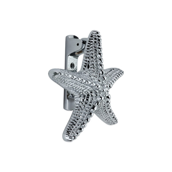 Spira Brass Polished Chrome Starfish Door Knocker Front Door Knocker