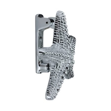 Spira Brass Polished Chrome Starfish Door Knocker Front Door Knocker - Image 4