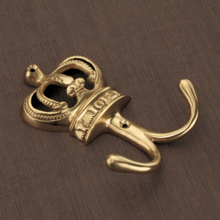 Crown Hook Polished Brass - Image 2