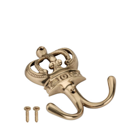 Crown Hook Polished Brass - Image 4
