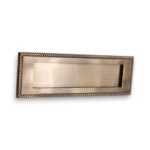 Victorian Half Round Finger Plate 300mm Satin Brass