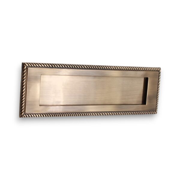 Victorian Half Round Finger Plate 300mm Satin Brass