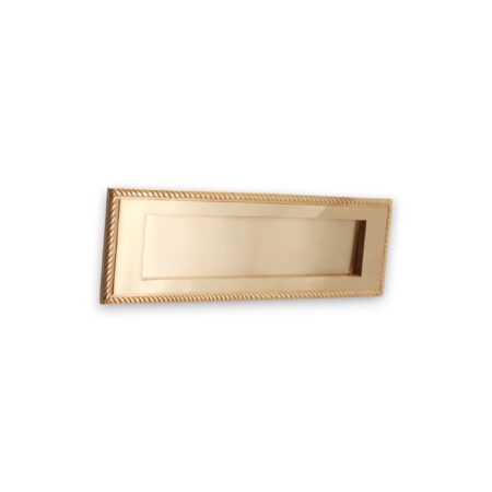 Georgian Letter Plate 250mm Satin Brass