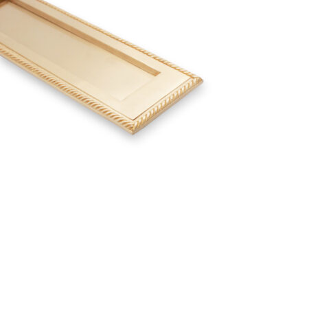 Georgian Letter Plate 250mm Satin Brass - Image 2