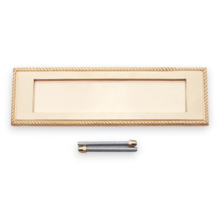 Georgian Letter Plate 250mm Satin Brass - Image 4