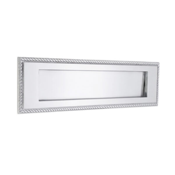 Georgian Letter Plate 250mm Satin Chrome