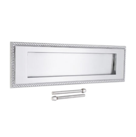 Georgian Letter Plate 250mm Satin Chrome - Image 4