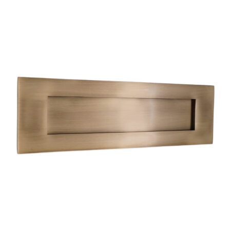 Spira Brass Antique Brass Victorian Letter Plate 250mm Door Hardware