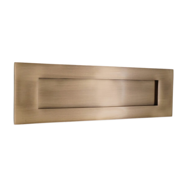 Spira Brass Antique Brass Victorian Letter Plate 250mm Door Hardware