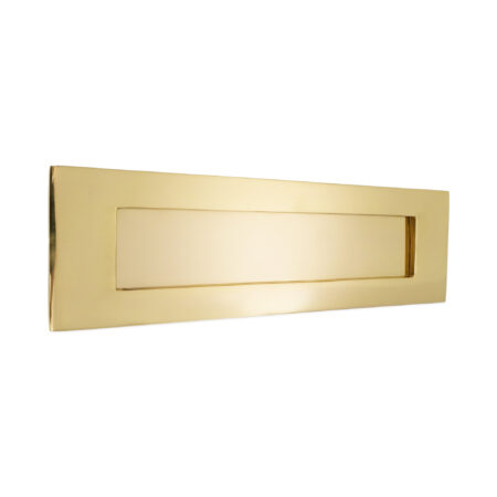 Spira Brass Victorian Letter Plate 250mm Polished Brass