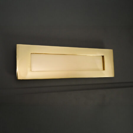 Spira Brass Victorian Letter Plate 250mm Polished Brass - Image 3