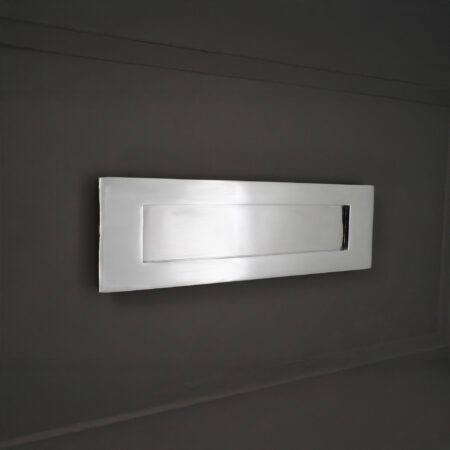 Spira Brass Victorian Letter Plate 250mm Polished Chrome - Image 3