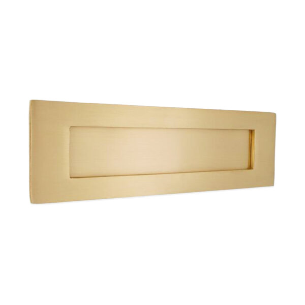 Spira Brass Victorian Letter Plate 250mm Satin Brass