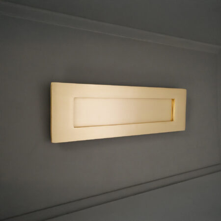 Spira Brass Victorian Letter Plate 250mm Satin Brass - Image 3