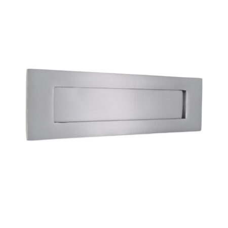 Spira Brass Victorian Letter Plate 250mm Satin Chrome
